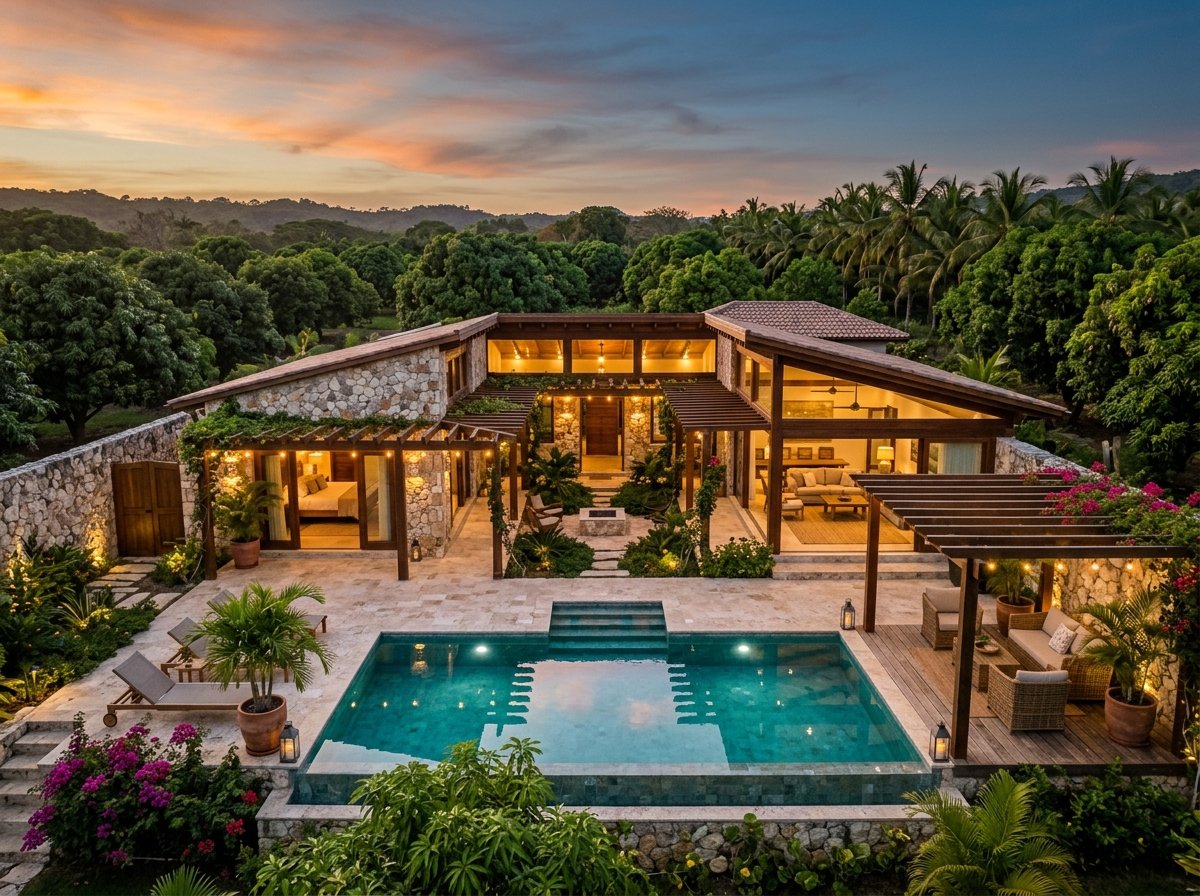 Palm Courtyard Eco-Villa